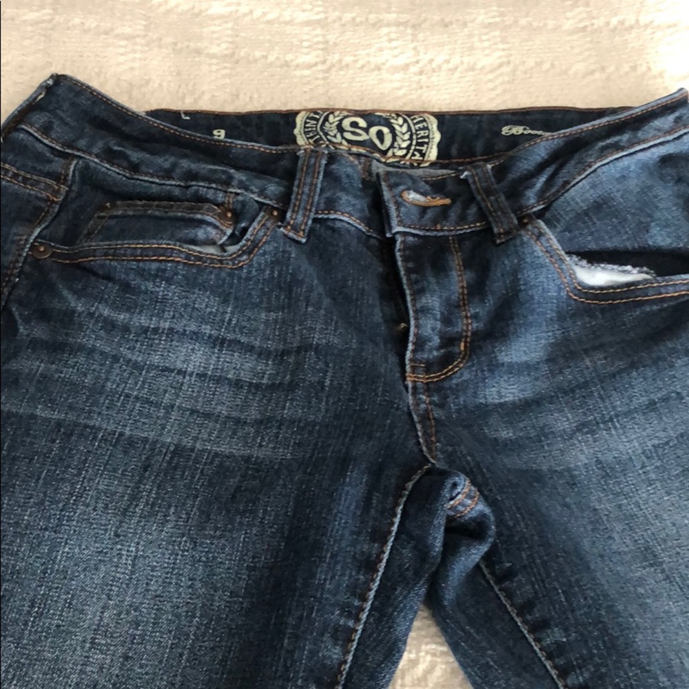 Blue Denim Bootcut Jeans